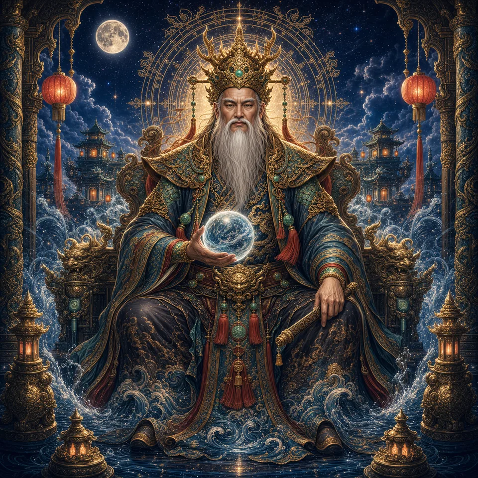 เทพเจ้ามังกรเขียว (แชเล่งเอี้ย) (Green Dragon Lord (Qing Long, worshipped in Thailand as Long Wang lineage))