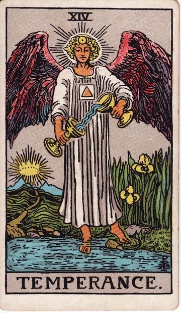 ไพ่ เทมเพอแรนซ์ (ความพอดี) (Temperance)